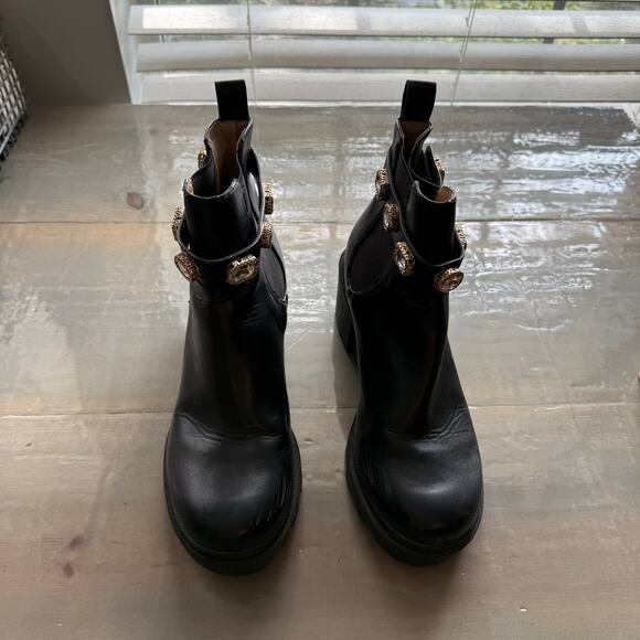 Steve Madden Black Amulet Ankle Boot Sz 9 - Picture 2 of 11